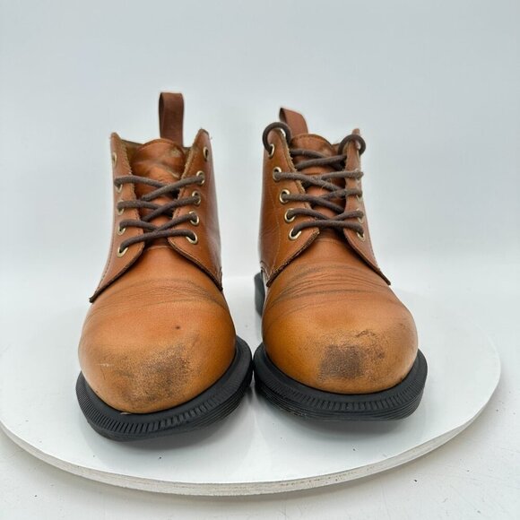 Dr Martens Emmeline Women Size 5 Brown Oak Leather Oil Resistant Ankle Boot - Picture 2 of 11